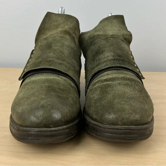 A.S. 98 Airstep Women’s Size 37 / 6.5-7 Green Suede Leather Low Oxford Shoes - Picture 5 of 11